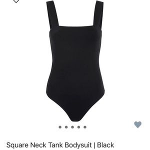 NUUDS Medium Square Neck Tank Bodysuit NEW